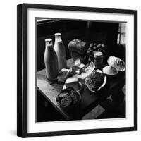 Rations of Fresh Produce Following World War II, c.1946-George Rodger-Framed Photographic Print