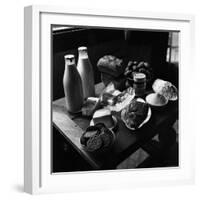 Rations of Fresh Produce Following World War II, c.1946-George Rodger-Framed Photographic Print