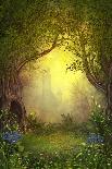 Beautiful Enchanting Forest Opening Path Leading to a Bright Light-ratpack223-Photographic Print
