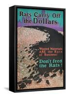 Rats Carry Off the Dollars-null-Framed Stretched Canvas