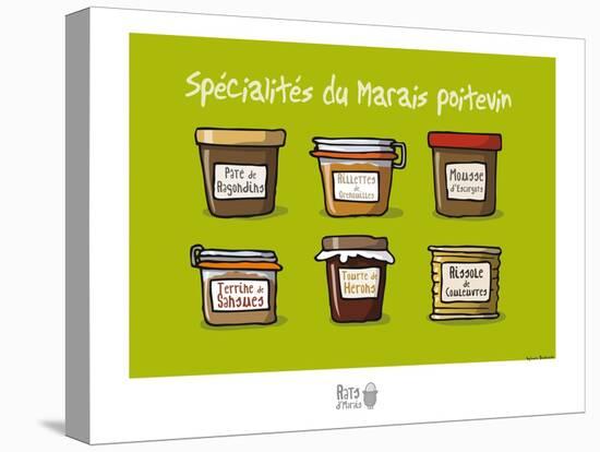 Rats d'marais -Gastronomie poitevine-Sylvain Bichicchi-Stretched Canvas