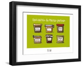 Rats d'marais -Gastronomie poitevine-Sylvain Bichicchi-Framed Art Print