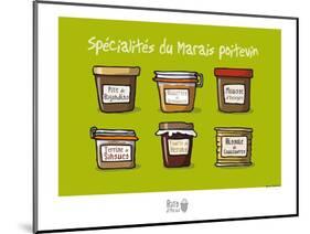 Rats d'marais -Gastronomie poitevine-Sylvain Bichicchi-Mounted Art Print