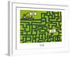 Rats d'marais - Labyrinthe poitevin-Sylvain Bichicchi-Framed Art Print