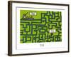 Rats d'marais - Labyrinthe poitevin-Sylvain Bichicchi-Framed Art Print