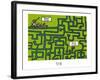 Rats d'marais - Labyrinthe poitevin-Sylvain Bichicchi-Framed Art Print