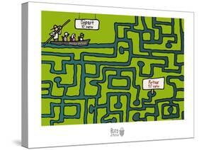 Rats d'marais - Labyrinthe poitevin-Sylvain Bichicchi-Stretched Canvas