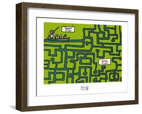 Rats d'marais - Labyrinthe poitevin-Sylvain Bichicchi-Framed Art Print