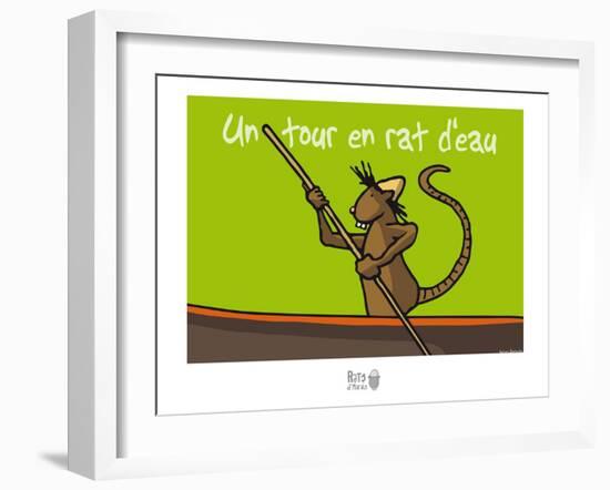 Rats d'marais - Un tour en rat d'eau-Sylvain Bichicchi-Framed Art Print