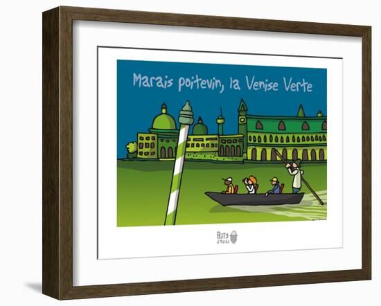 Rats d'marais - Venise verte-Sylvain Bichicchi-Framed Art Print