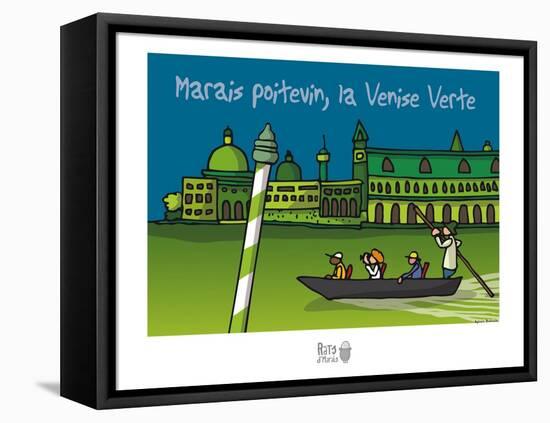 Rats d'marais - Venise verte-Sylvain Bichicchi-Framed Stretched Canvas