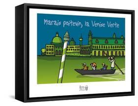 Rats d'marais - Venise verte-Sylvain Bichicchi-Framed Stretched Canvas