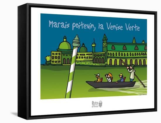 Rats d'marais - Venise verte-Sylvain Bichicchi-Framed Stretched Canvas