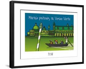 Rats d'marais - Venise verte-Sylvain Bichicchi-Framed Art Print