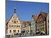 Ratstrinkstube and Town Houses, Marktplatz, Rothenburg Ob Der Tauber, Germany-Gary Cook-Mounted Photographic Print