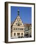 Ratstrinkstube and Town Houses, Marktplatz, Rothenburg Ob Der Tauber, Germany-Gary Cook-Framed Photographic Print