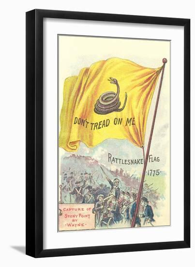 Rattlesnake Flag-null-Framed Art Print