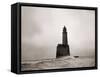 Rattray Head Lighthouse Scotland, December 1943-null-Framed Stretched Canvas