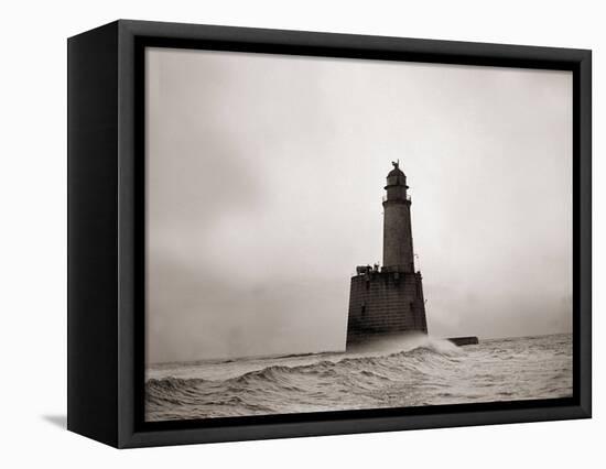 Rattray Head Lighthouse Scotland, December 1943-null-Framed Stretched Canvas