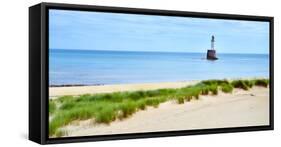 Rattray Lighthouse, Aberdeenshire, Scotland, United Kingdom, Europe-Karen McDonald-Framed Stretched Canvas