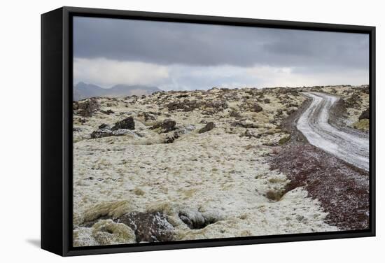 Raudhalsahraun, Snaefellsnes, West Iceland-Julia Wellner-Framed Stretched Canvas