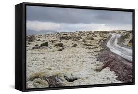 Raudhalsahraun, Snaefellsnes, West Iceland-Julia Wellner-Framed Stretched Canvas