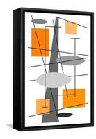 Rauth in Orange-Tonya Newton-Framed Stretched Canvas