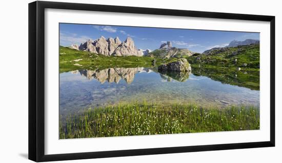 Rautkofel, Schwalbenkofel, Langalm, South Tyrol, the Dolomites Mountains, Italy-Rainer Mirau-Framed Photographic Print