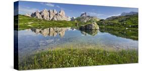 Rautkofel, Schwalbenkofel, Langalm, South Tyrol, the Dolomites Mountains, Italy-Rainer Mirau-Stretched Canvas