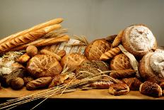 Assorted Baked Goods and Cereal Ears (Free-Standing)-Rauzier-Riviere-Mounted Photographic Print