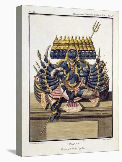 Ravana, Demon King of Ceylon, from 'Voyage Aux Indes Et a La Chine' by Pierre Sonnerat-Pierre Sonnerat-Stretched Canvas