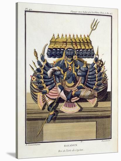 Ravana, Demon King of Ceylon, from 'Voyage Aux Indes Et a La Chine' by Pierre Sonnerat-Pierre Sonnerat-Stretched Canvas