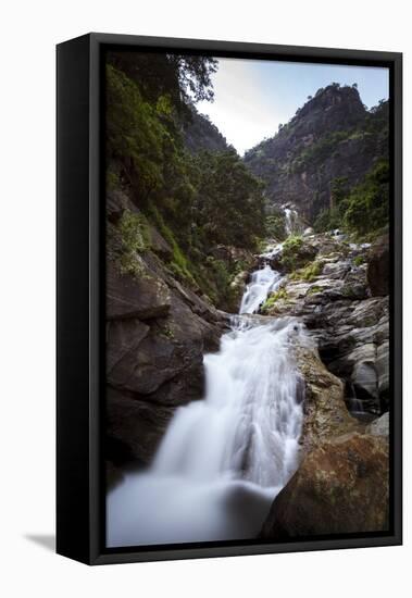 Ravana Falls, Ella, Sri Lanka, Asia-Charlie-Framed Stretched Canvas