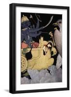 Ravana fighting with Jatayu, 1913-K Venkatappa-Framed Giclee Print