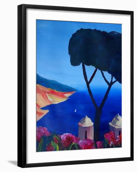 Ravello Salerno Italy View of Amalfi Coast from Vi-Markus Bleichner-Framed Art Print