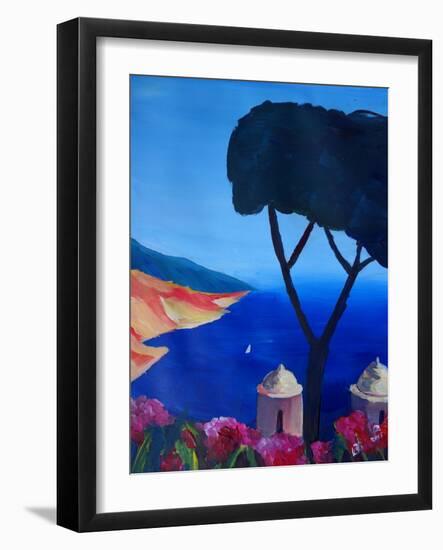 Ravello Salerno Italy View of Amalfi Coast from Vi-Markus Bleichner-Framed Art Print