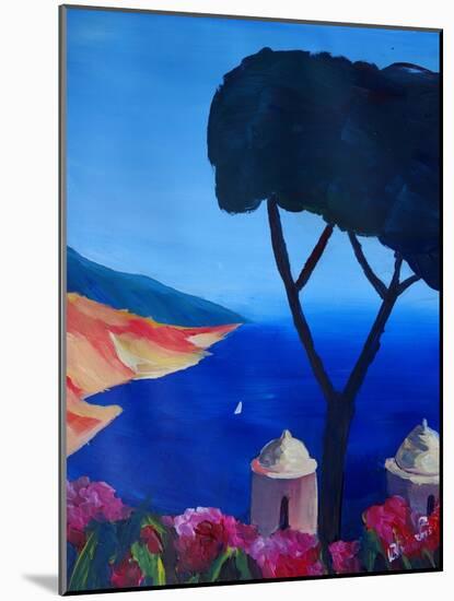Ravello Salerno Italy View of Amalfi Coast from Vi-Markus Bleichner-Mounted Art Print