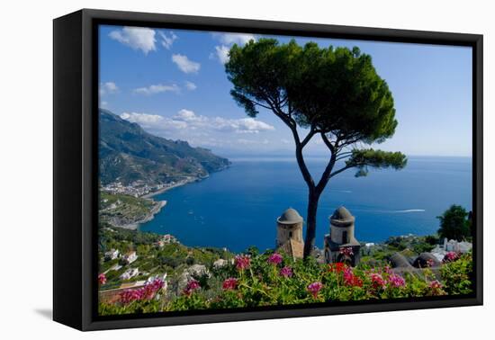 Ravello Villa Rufolo Amalfi Coast-Charles Bowman-Framed Stretched Canvas