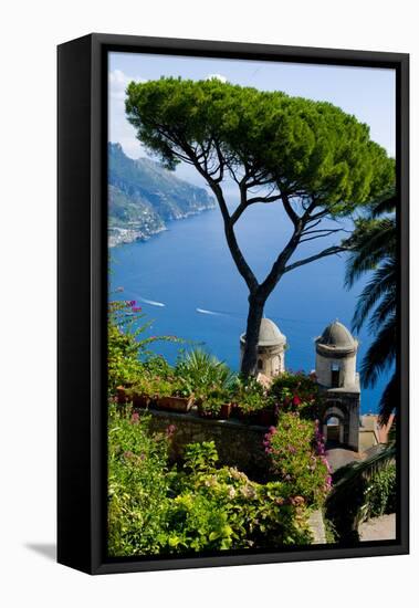 Ravello Villa Rufolo Amalfi Coast-Charles Bowman-Framed Stretched Canvas