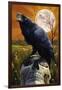 Raven and Skull-Lantern Press-Framed Art Print