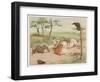 Raven Cried "Croak" and They All Tumbled Down Bumpety Bumpety Bump-Randolph Caldecott-Framed Art Print