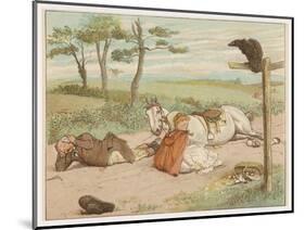 Raven Cried "Croak" and They All Tumbled Down Bumpety Bumpety Bump-Randolph Caldecott-Mounted Art Print