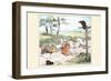 Raven Spooked the Farmers Horse and He Tumbled to the Ground with His Daughter-Randolph Caldecott-Framed Art Print