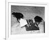 Raven Typing His Own Name of on the Typewriter-Peter Stackpole-Framed Photographic Print
