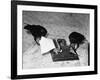 Raven Typing His Own Name of on the Typewriter-Peter Stackpole-Framed Photographic Print