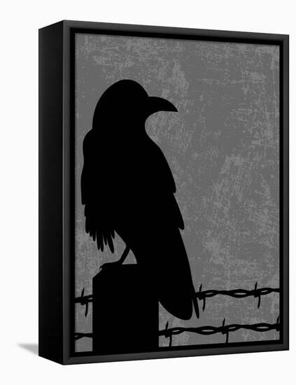 Raven-Joanne Paynter Design-Framed Stretched Canvas