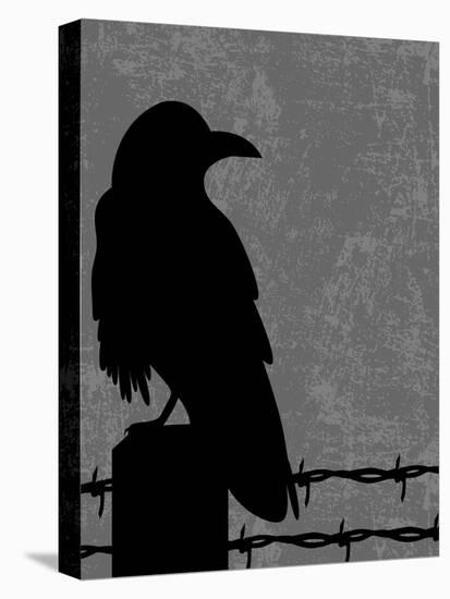 Raven-Joanne Paynter Design-Stretched Canvas