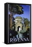 Ravenna Travel Poster-Attilio Rauaglia-Framed Stretched Canvas