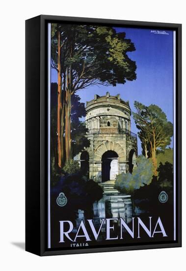 Ravenna Travel Poster-Attilio Rauaglia-Framed Stretched Canvas