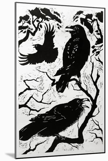 Ravens, 1998-Nat Morley-Mounted Giclee Print